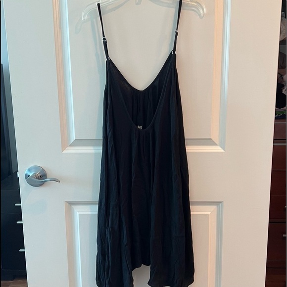 Elan Cover-Up Slip Sleeveless Scoop Neck Mini Dress Black Size M - Picture 6 of 14